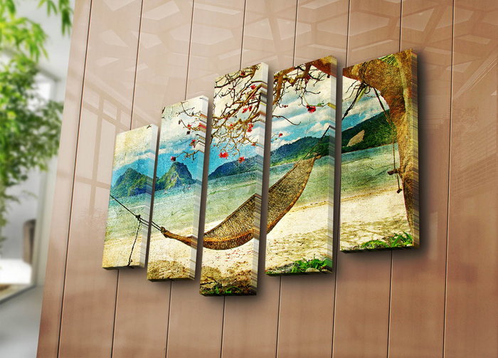 Wallity Set de 5 pinturas decorativas en lienzo 5PATK-3 Multicolor Wallity Set de 5 pinturas decorativas en lienzo 5PATK-3 Multicolor